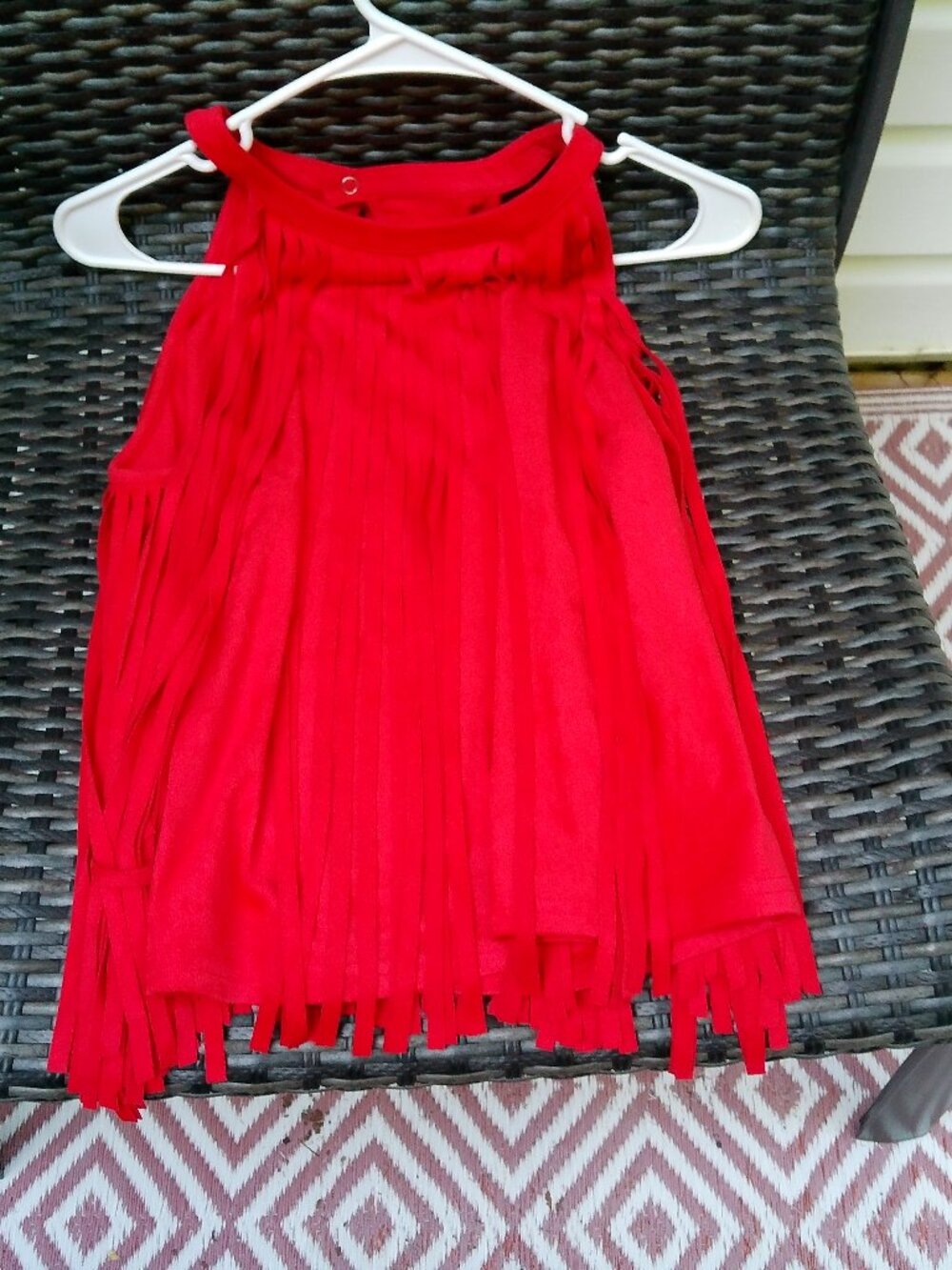 IDYLL WIND MIRANDA LAMBERT RED FRINGE TOP NEW WITH TAGS